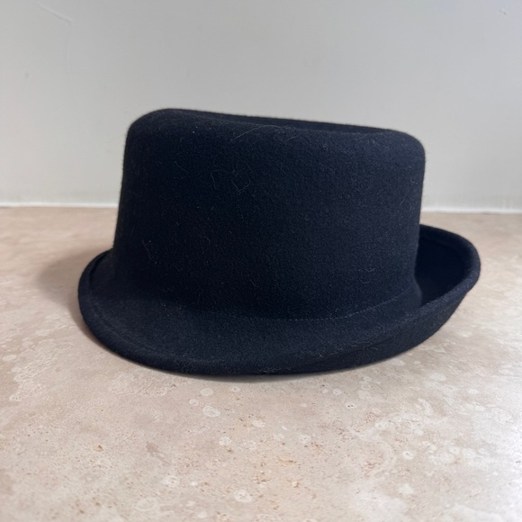 J Crew Black Wool Fedora Cloche Hat Womens One Size - Picture 4 of 9